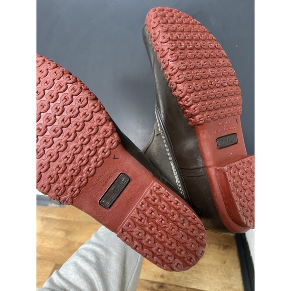 LL Bean Flannel Lined Insulated Duck Boots Front Zip 7\